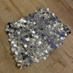 sequin skort